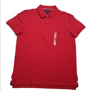 Tommy Hilfiger Slim Mesh Polo Shirt Signature Flag Logo